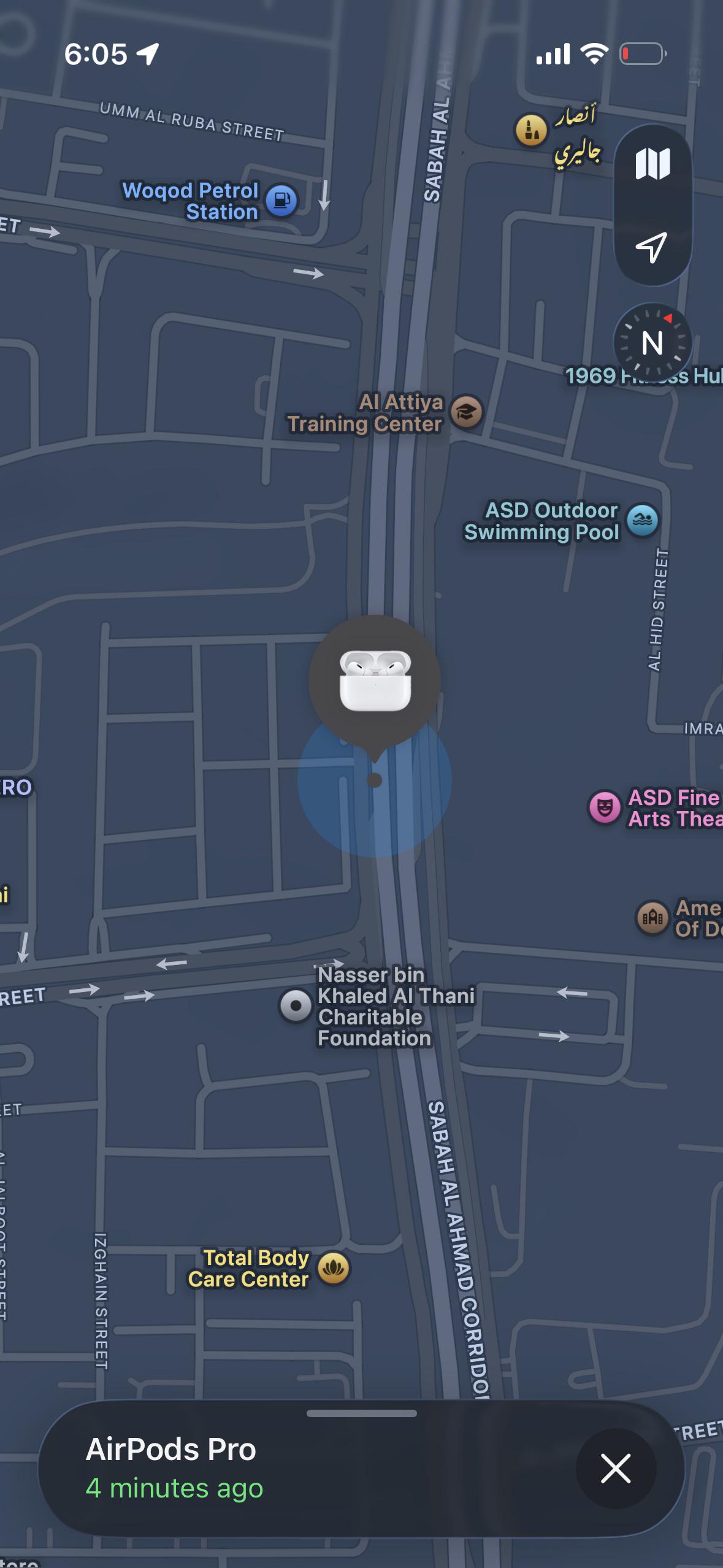Lost airpods