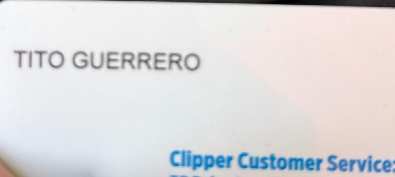 Found transit card