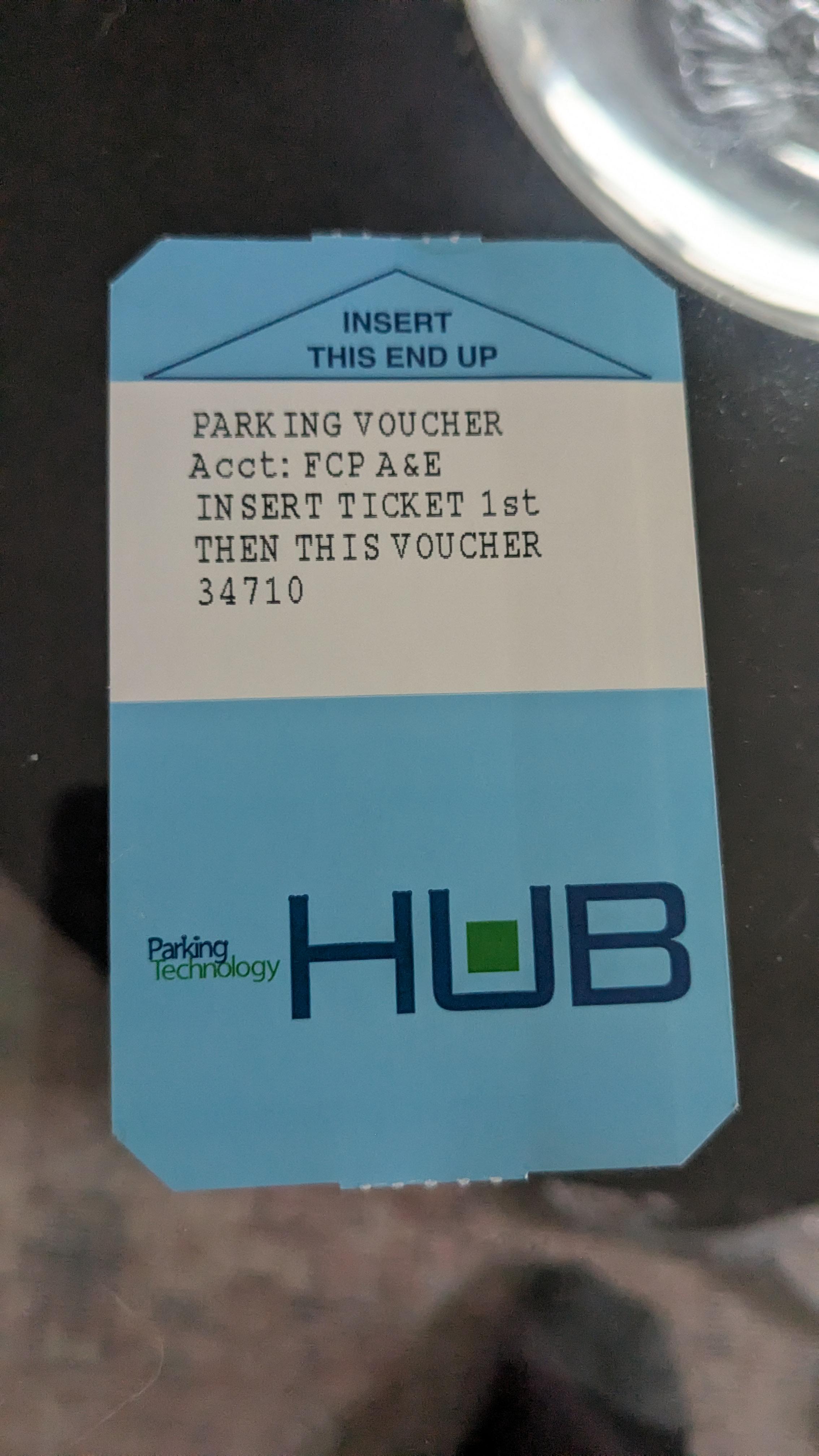 Found Parking Voucher in London