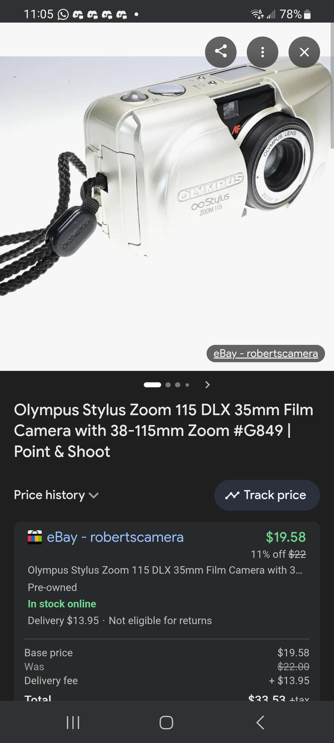Lost camera
