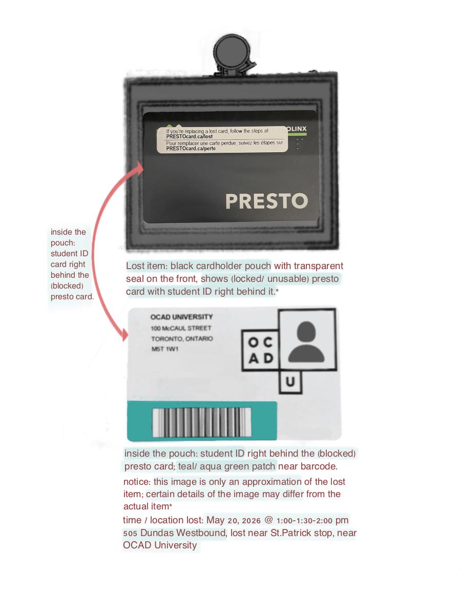 Lost Cardholder in Toronto