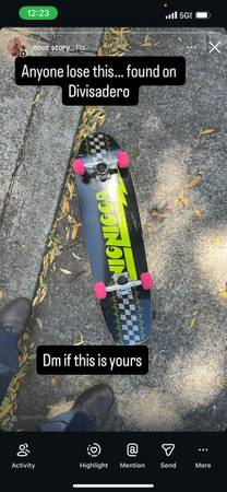 Found skateboard