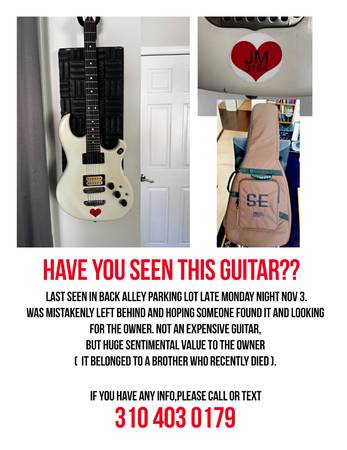 Lost musical instrument