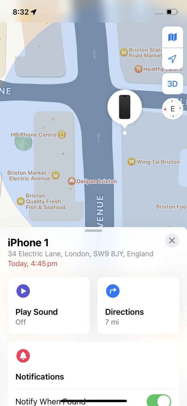 Lost phone