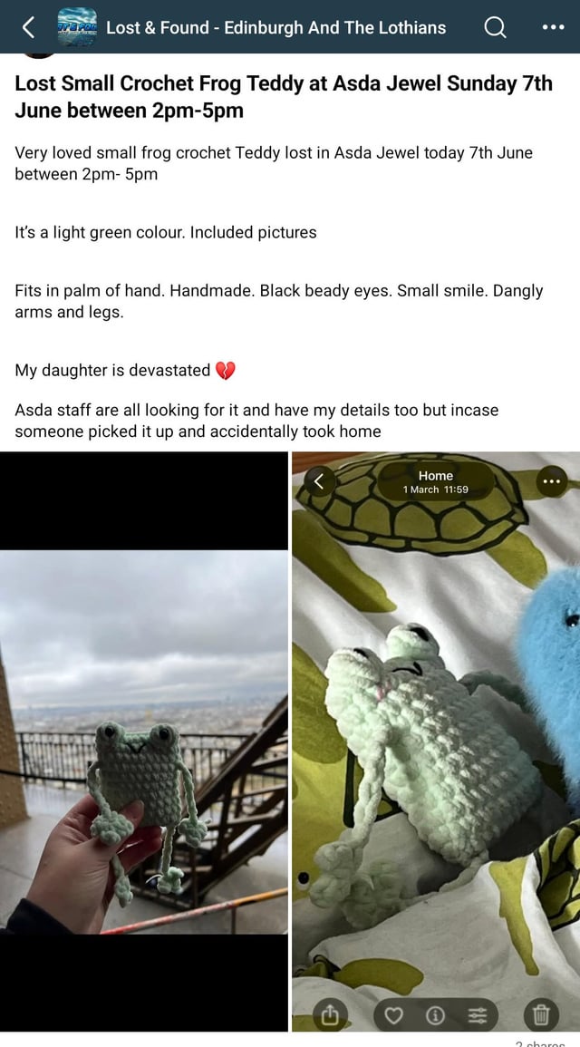 Lost Toy in Asda Jewel