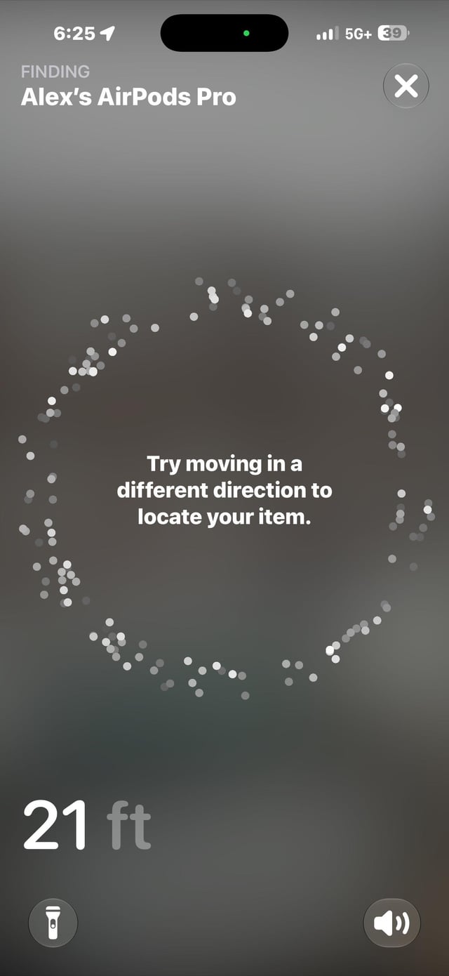 Lost airpods