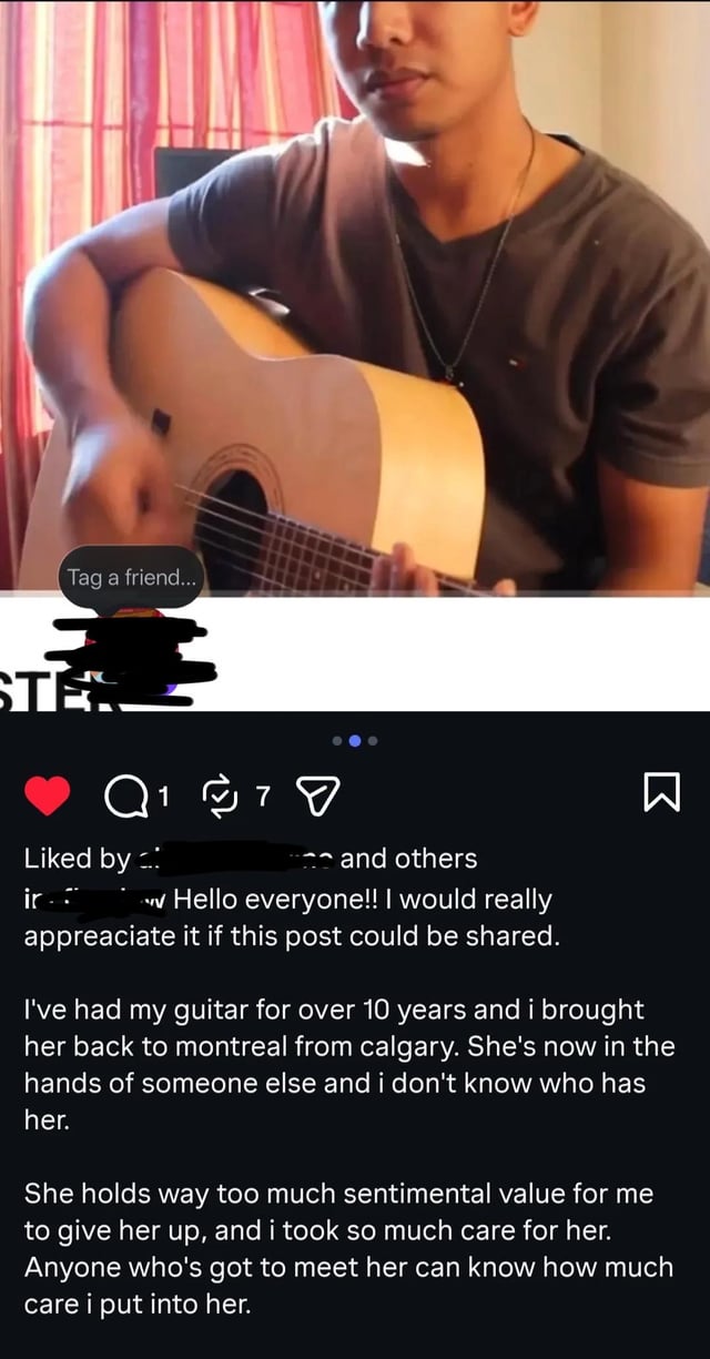 Lost guitar