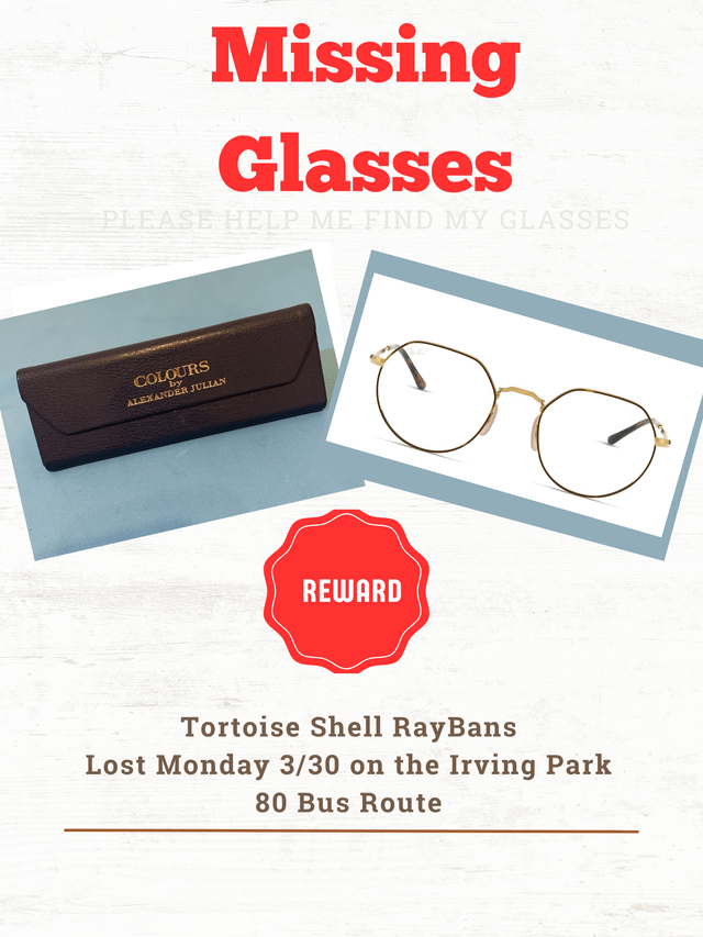 Lost glasses