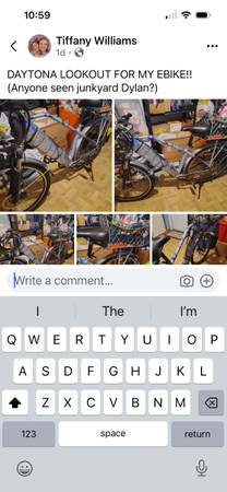 Lost Bike in Daytona Beach
