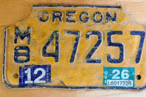 Found license plate