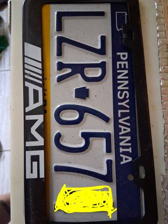 Found license plate