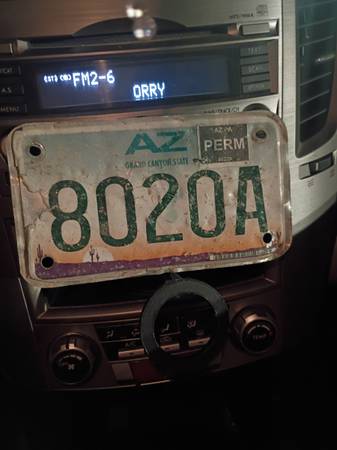 Found license plate