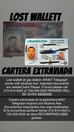 Lost Wallet in Oakland