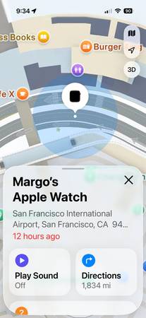 Lost smartwatch