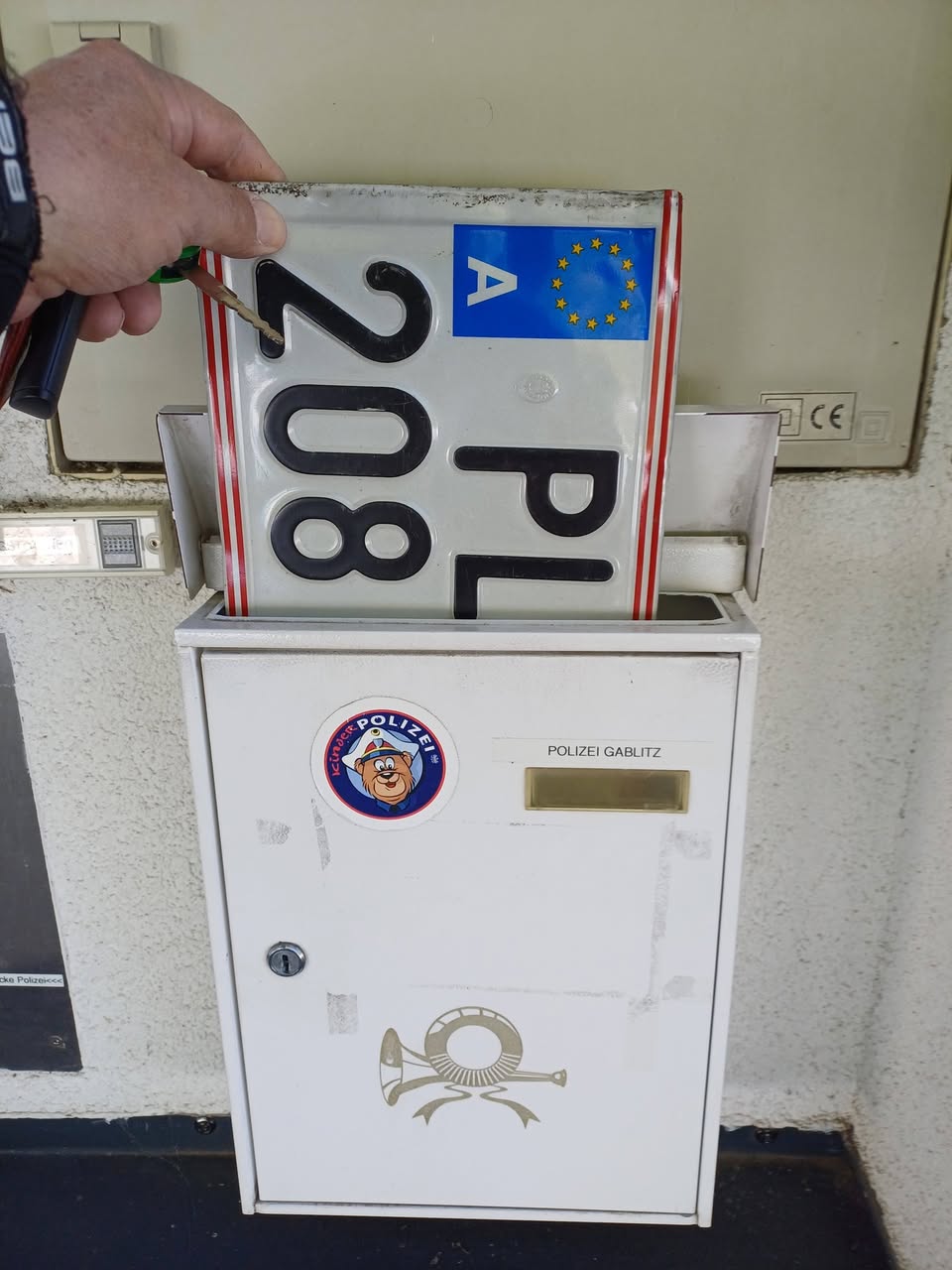 Found License Plate in Gablitz
