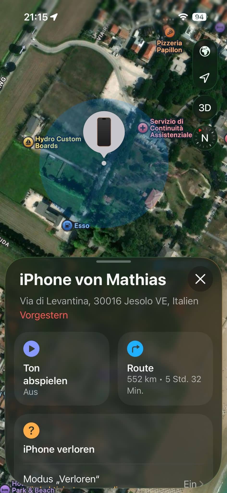 Lost Phone in Jesolo
