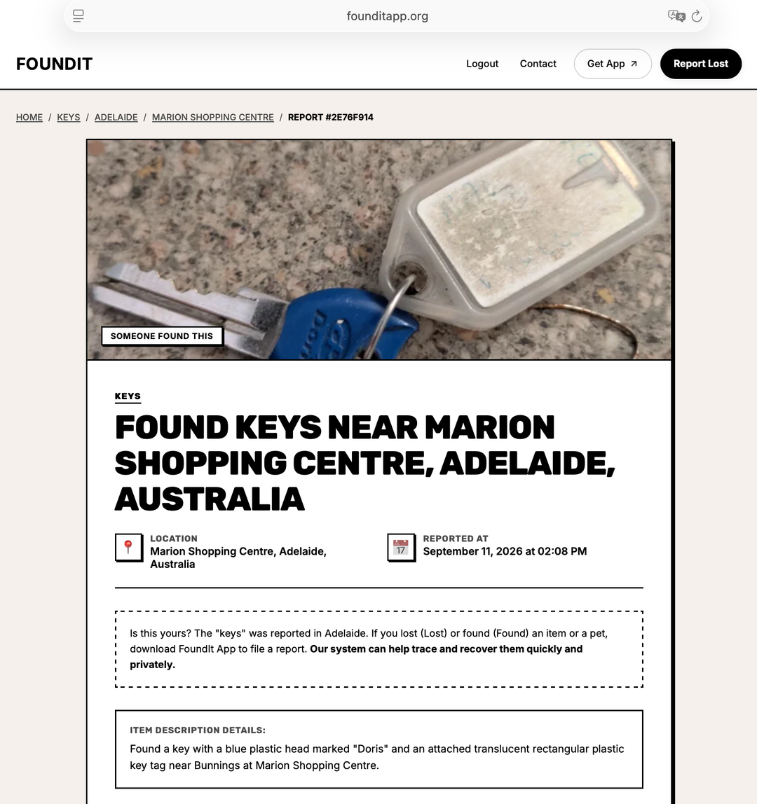 Found keys