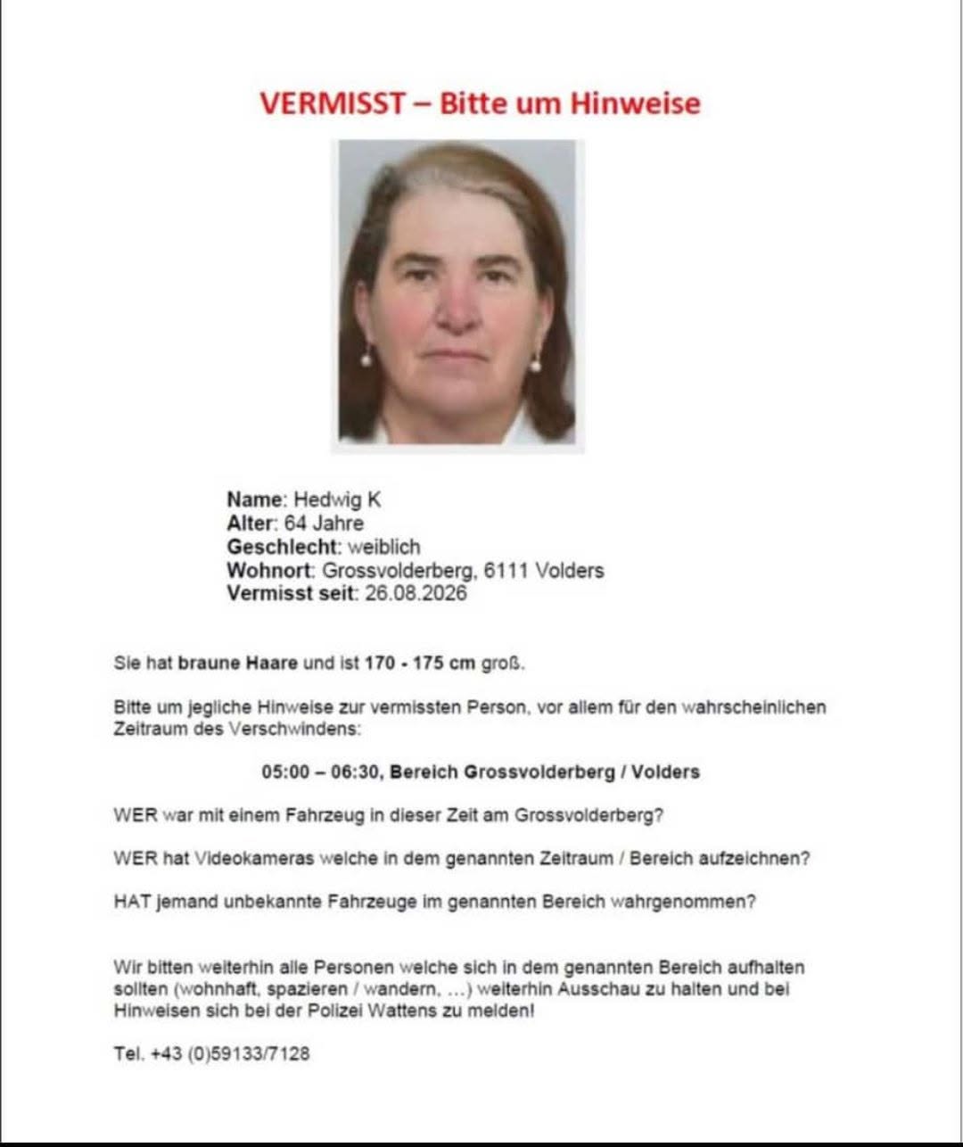 Lost Person in Volders