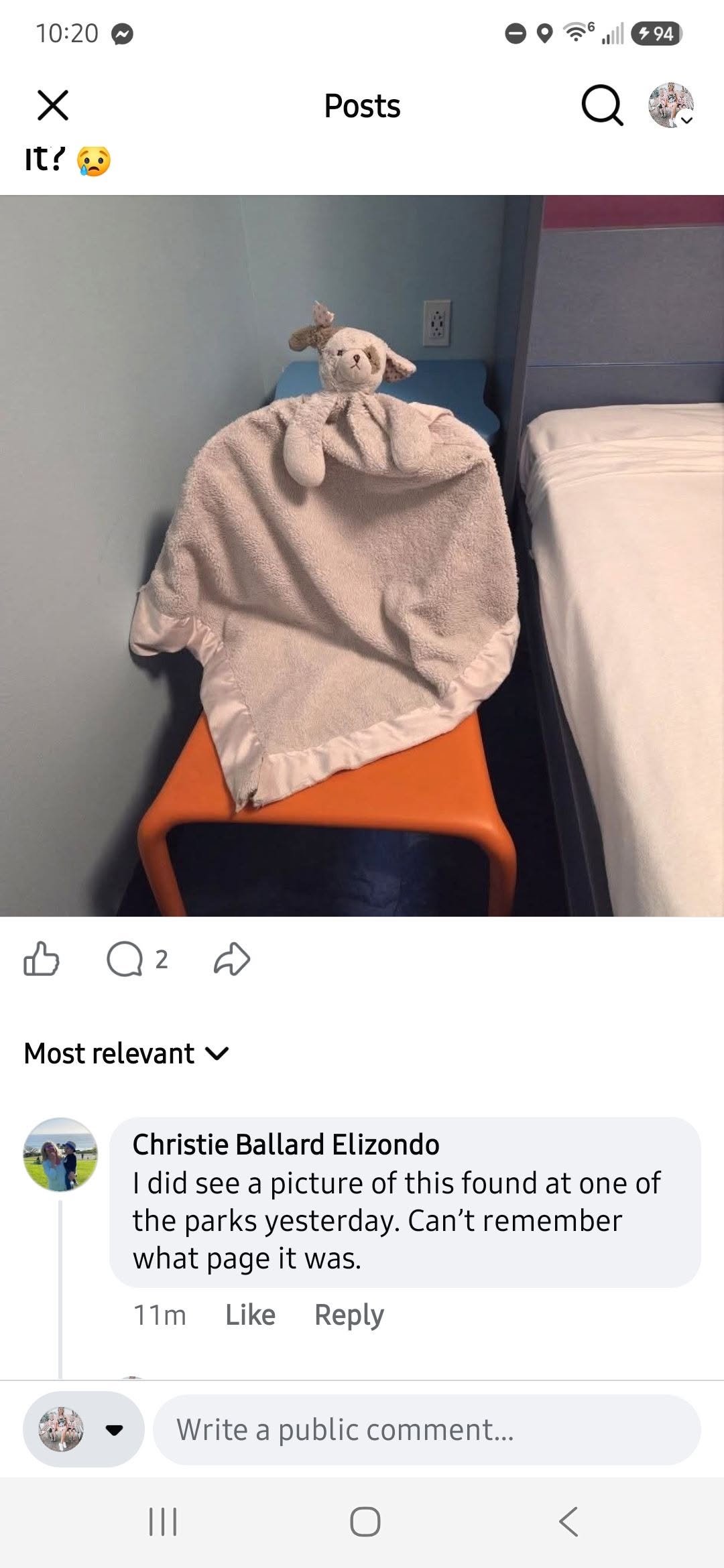 Lost Blanket in Orlando