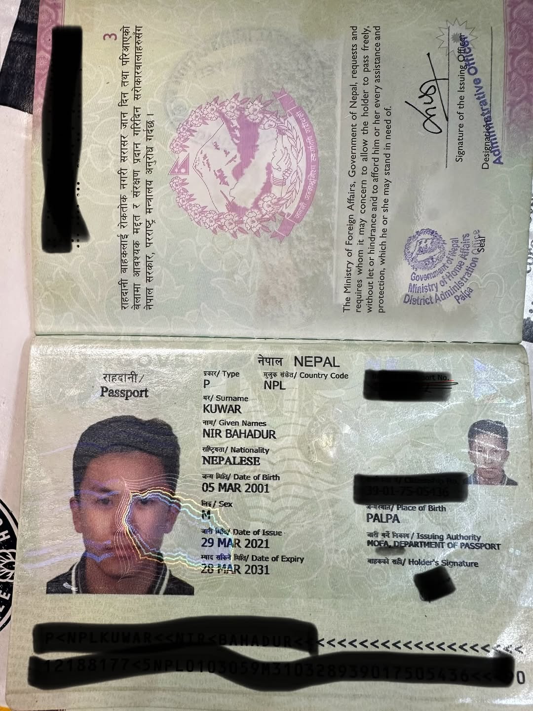 Found passport