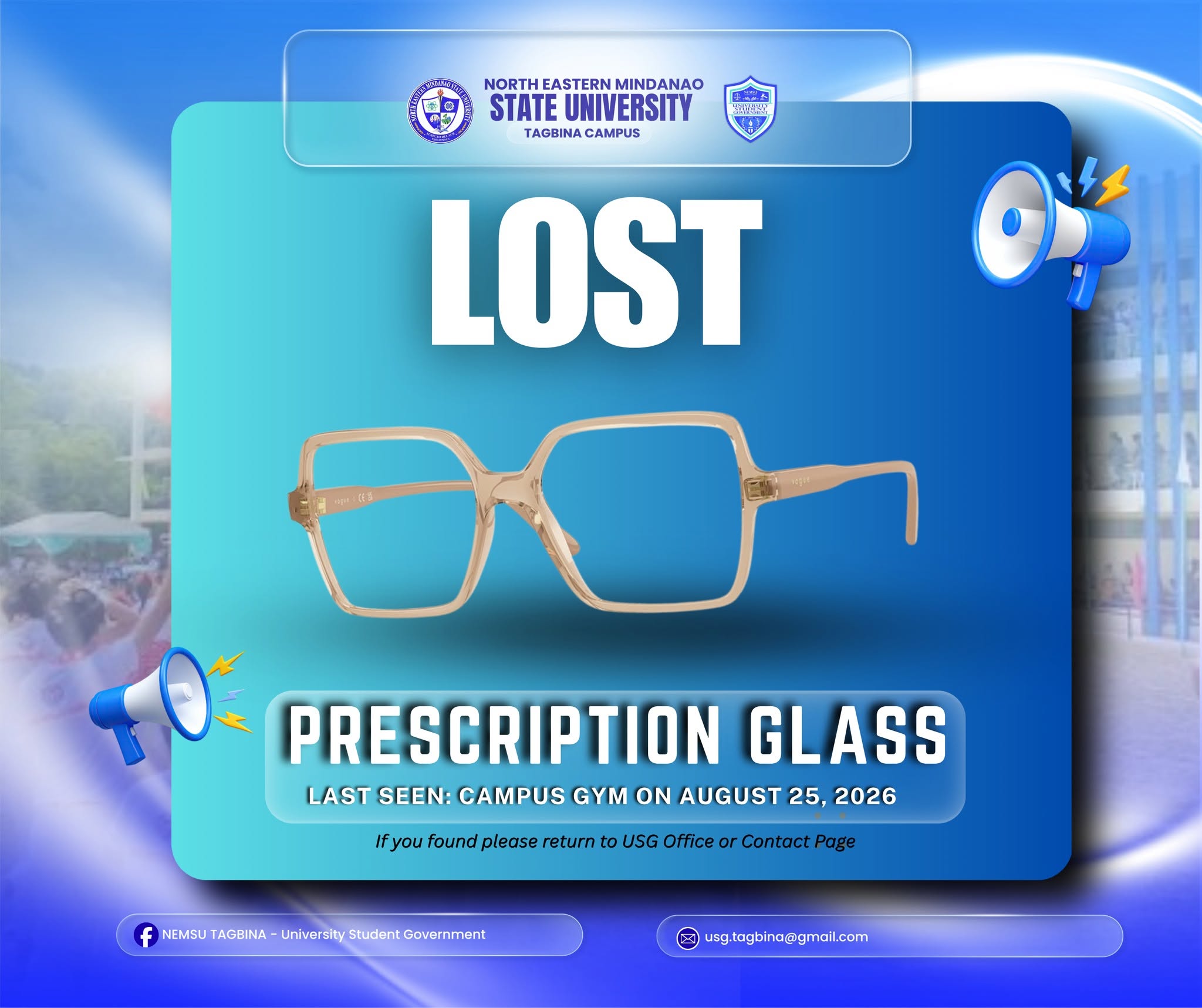 Lost Glasses in Tagbina