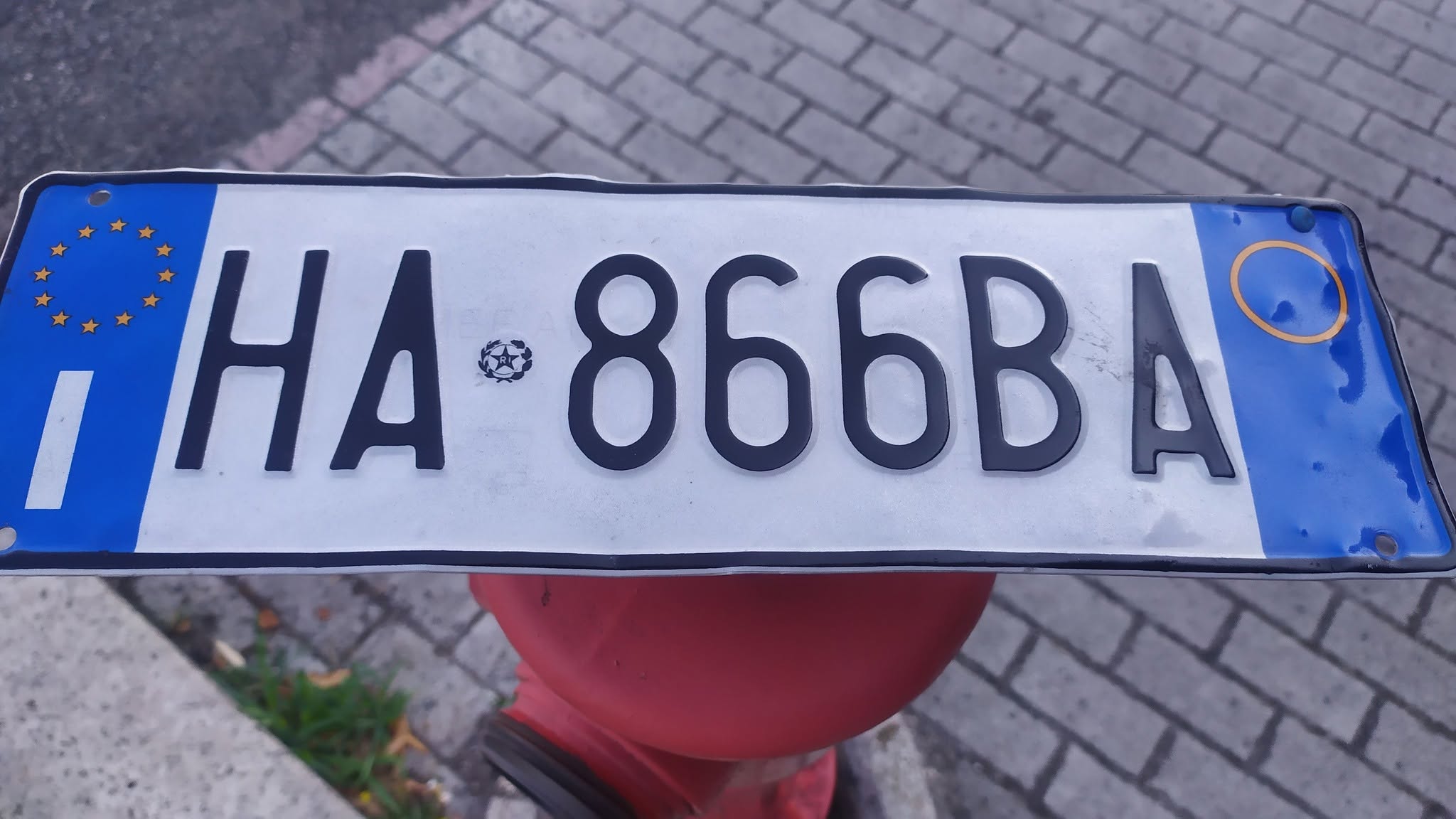 Found license plate