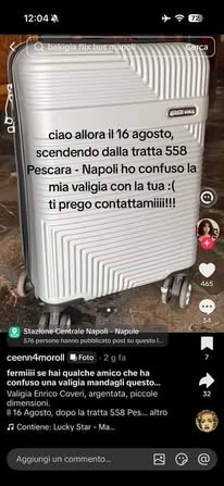Found suitcase