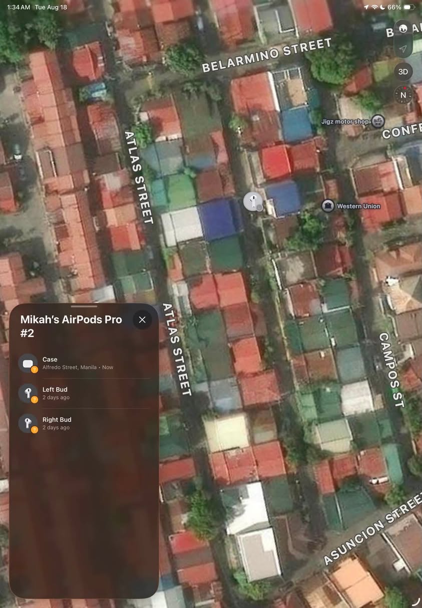 Lost Airpods in Pasay