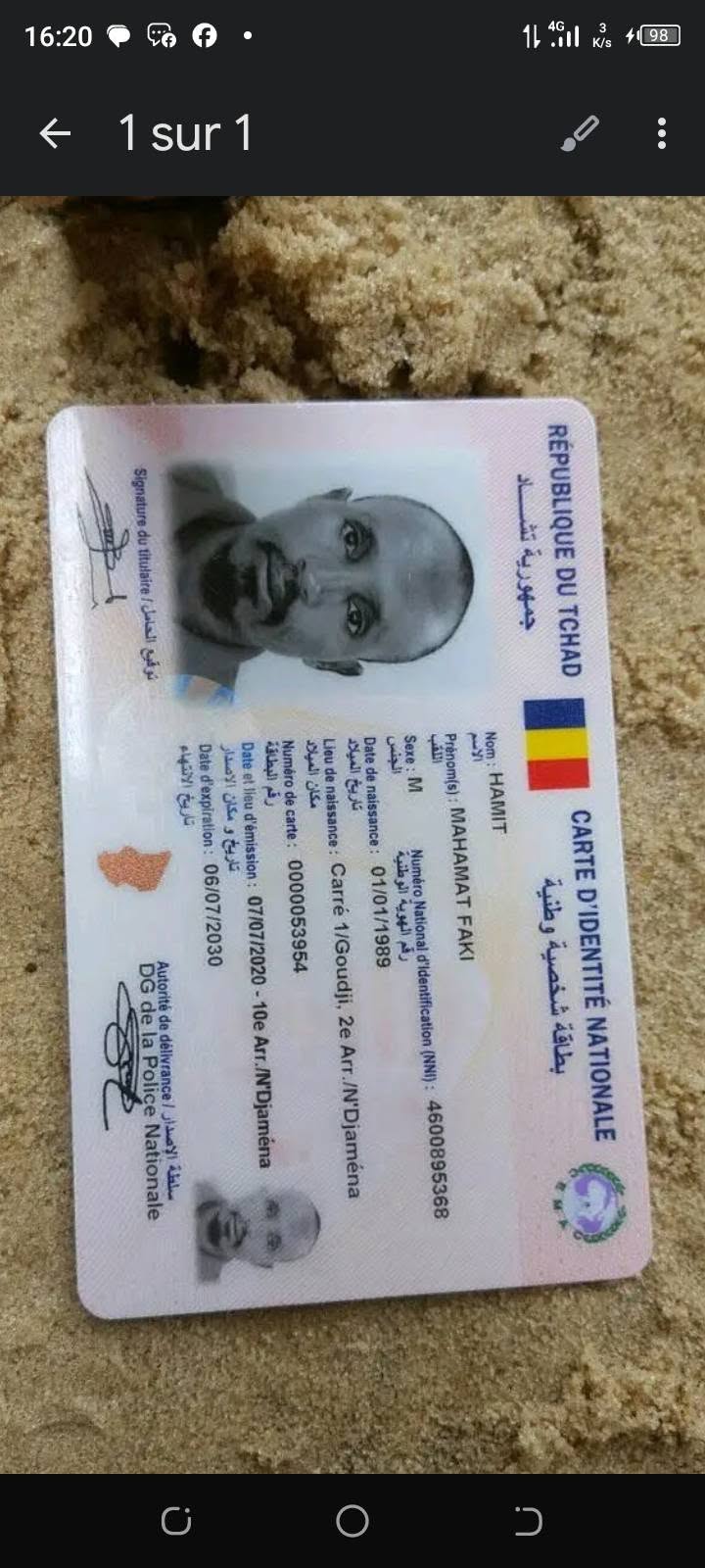 Found ID