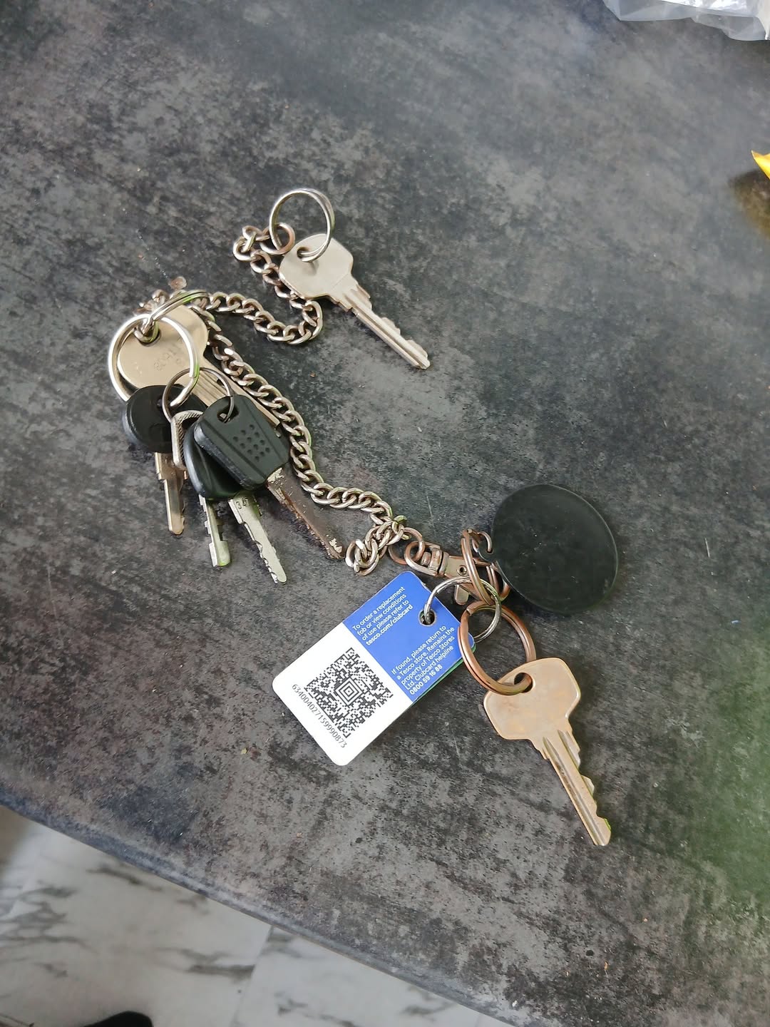 Found keys