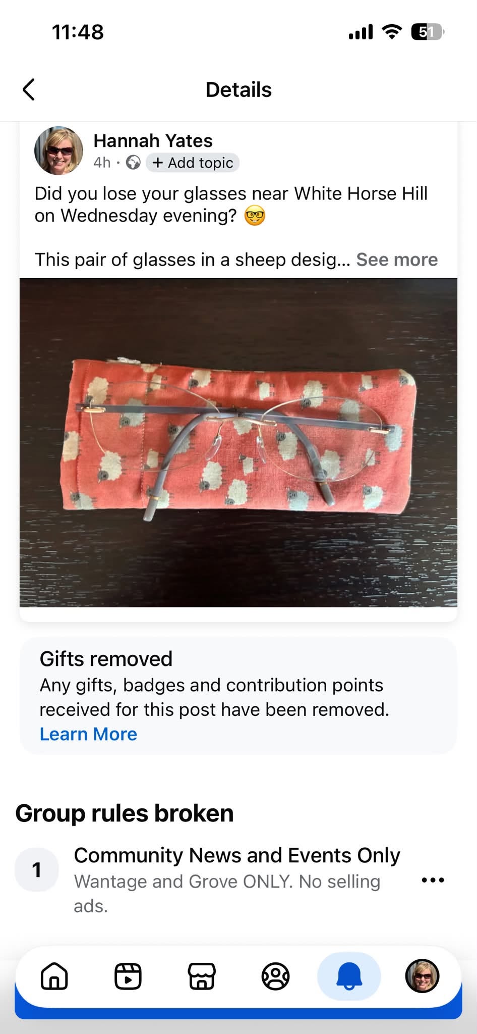 Found glasses