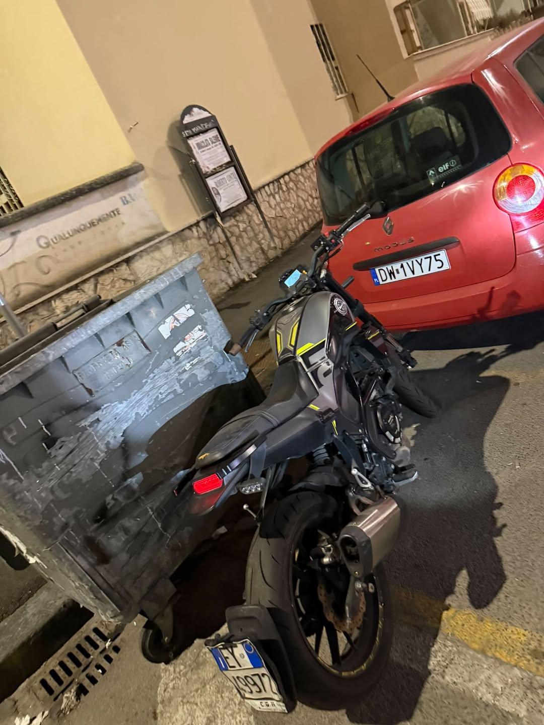 Found motorcycle