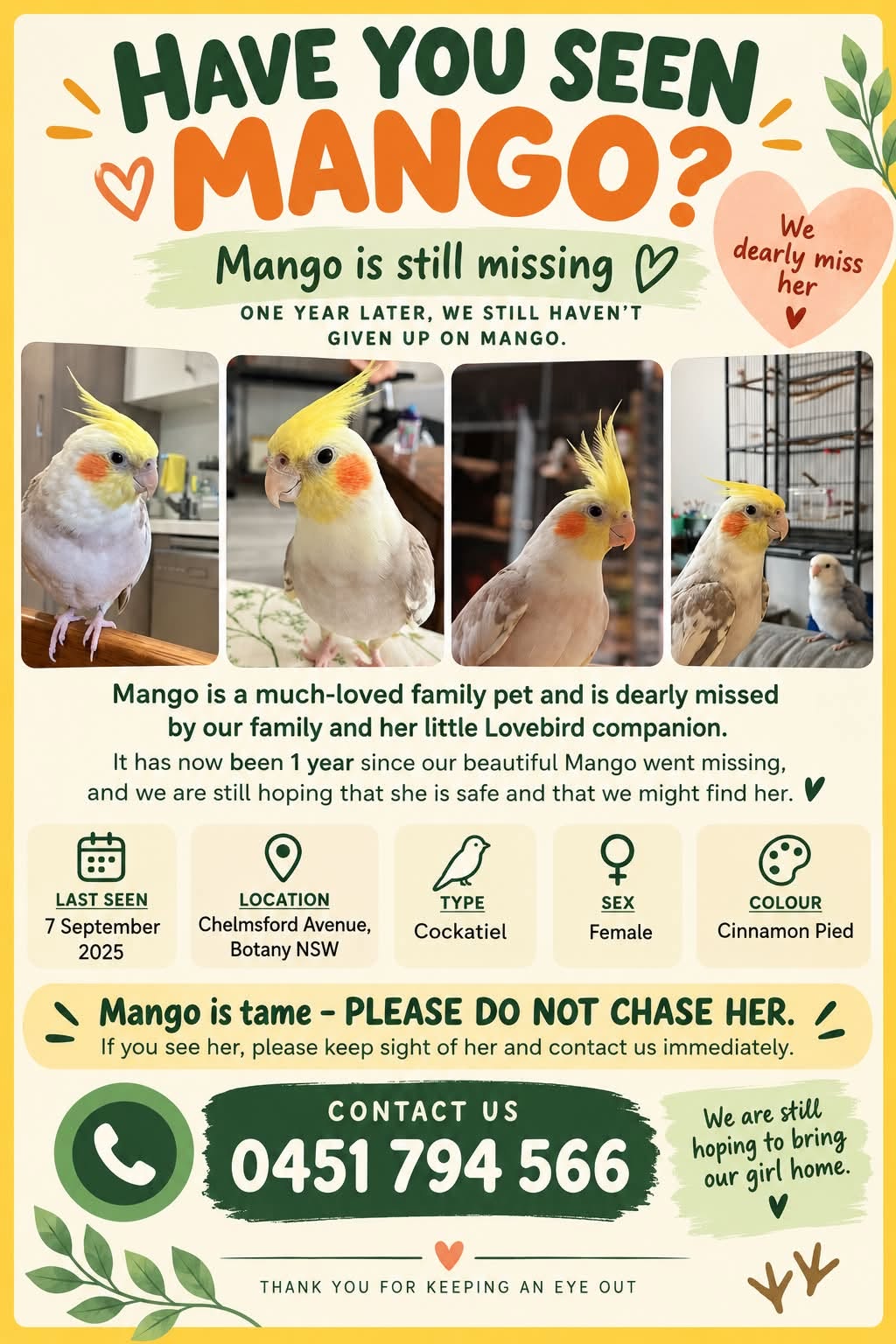 Lost Bird in Botany