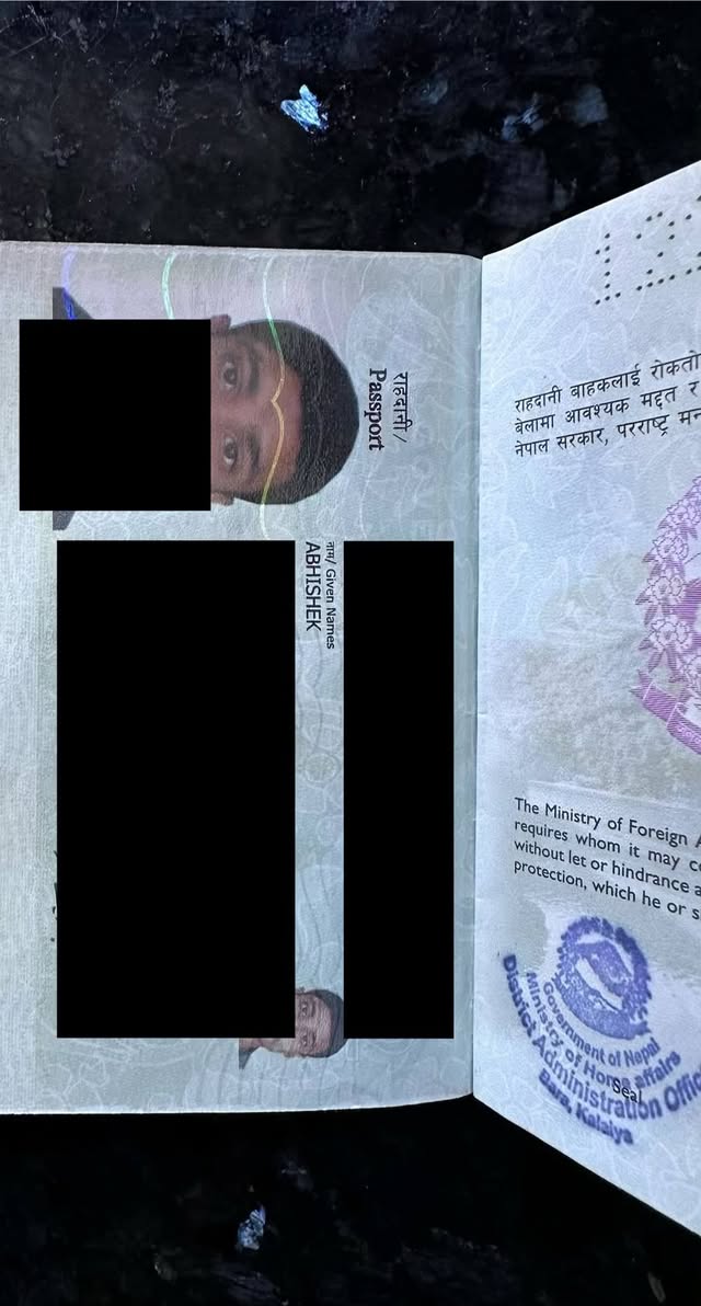Found passport