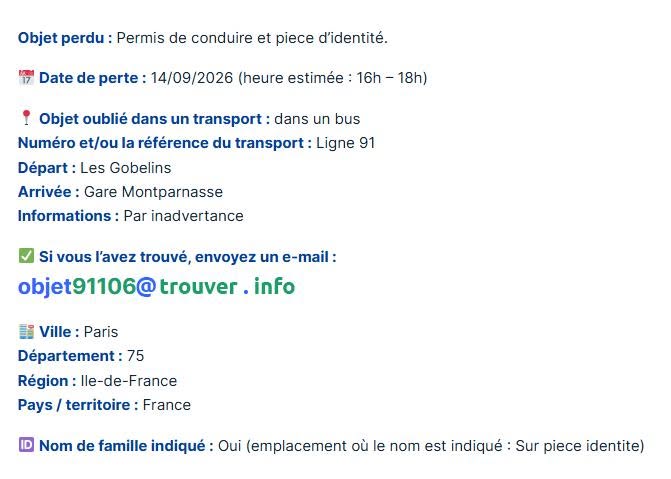 Lost Wallet in Paris