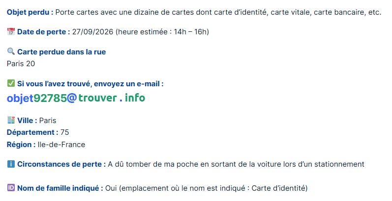 Lost Wallet in Paris
