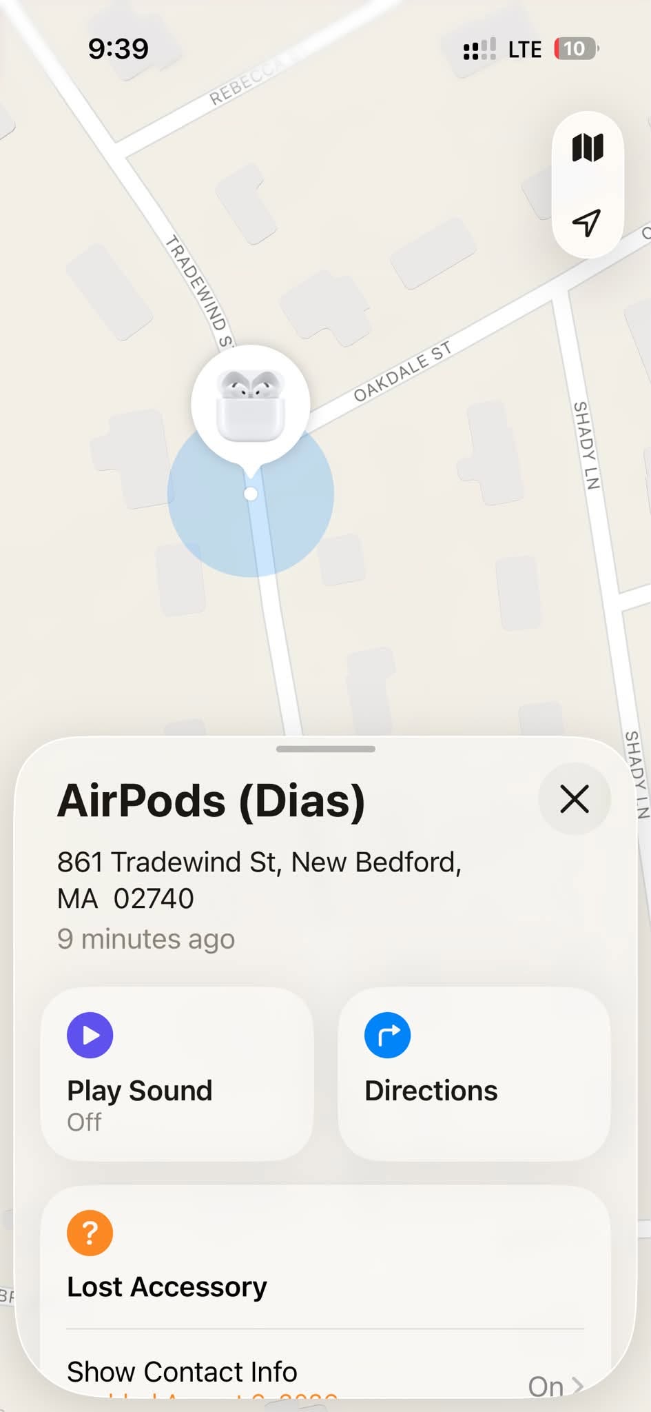 Lost Airpods in New Bedford