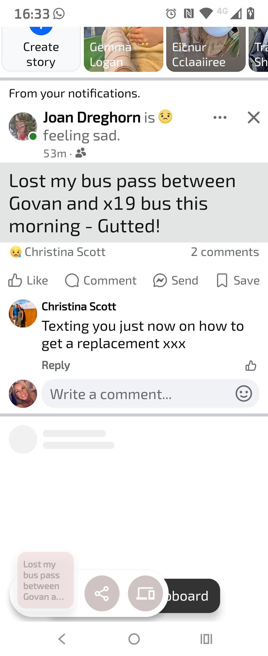 Lost ID in Glasgow