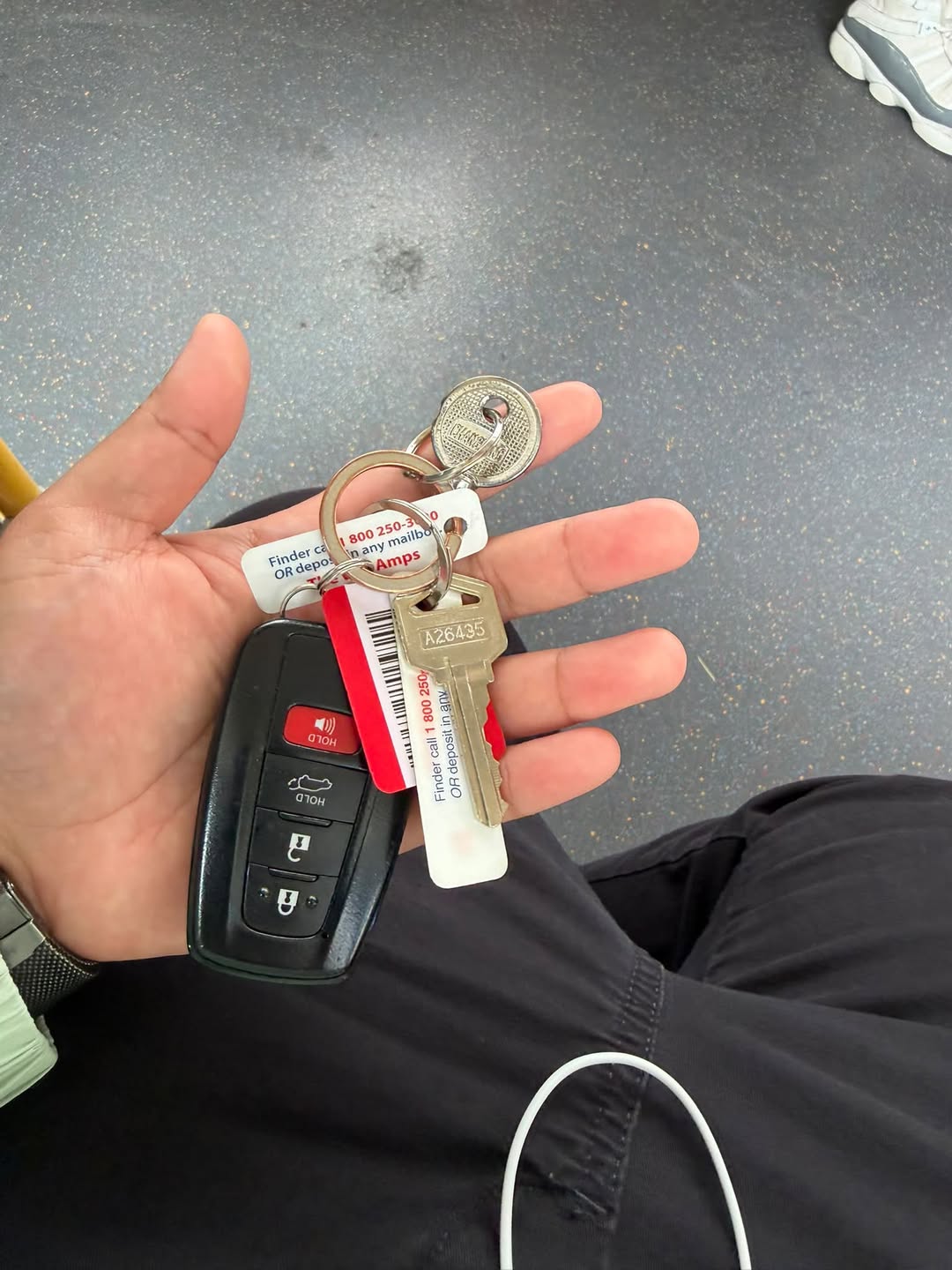 Found keys