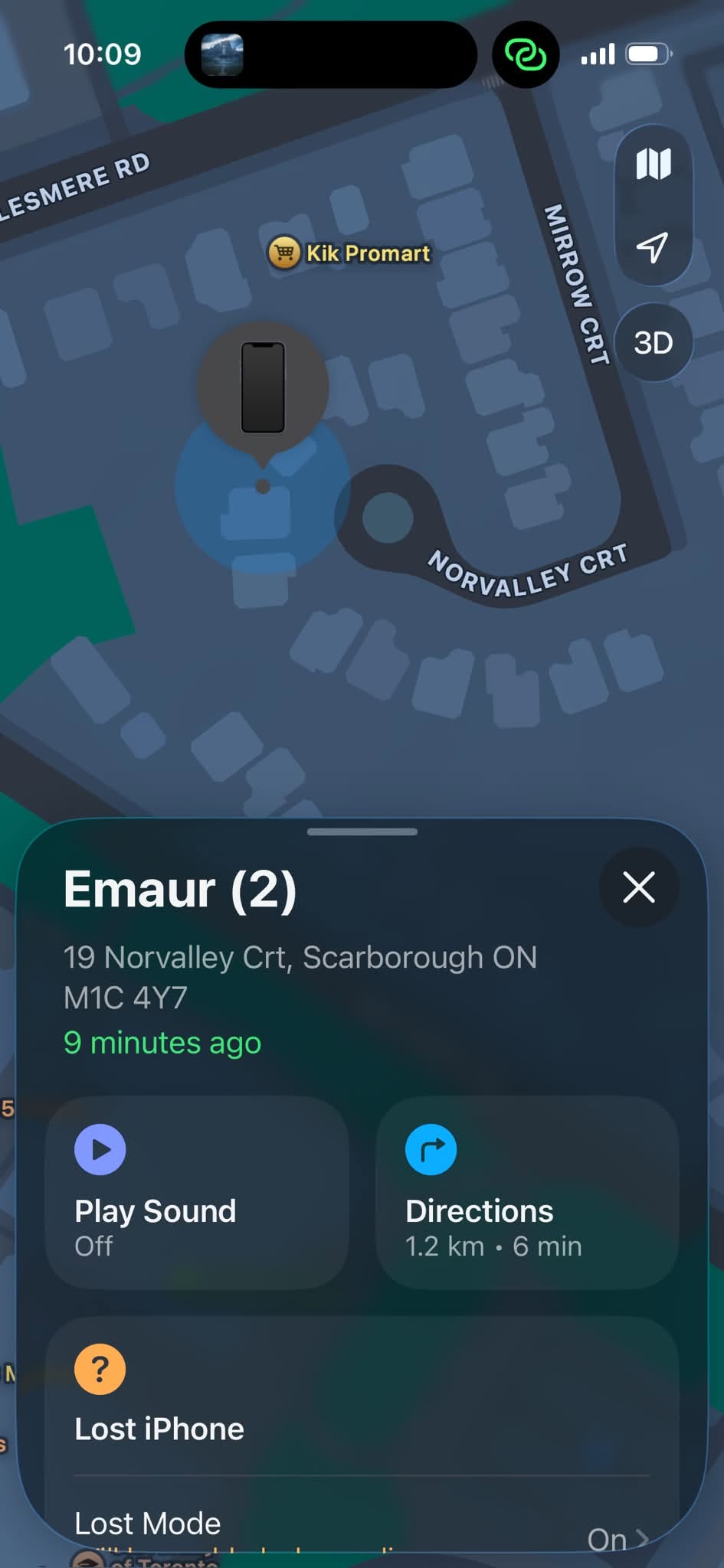 Lost Phone in Scarborough