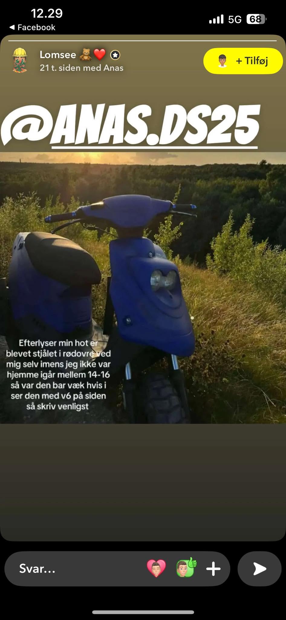 Lost scooter