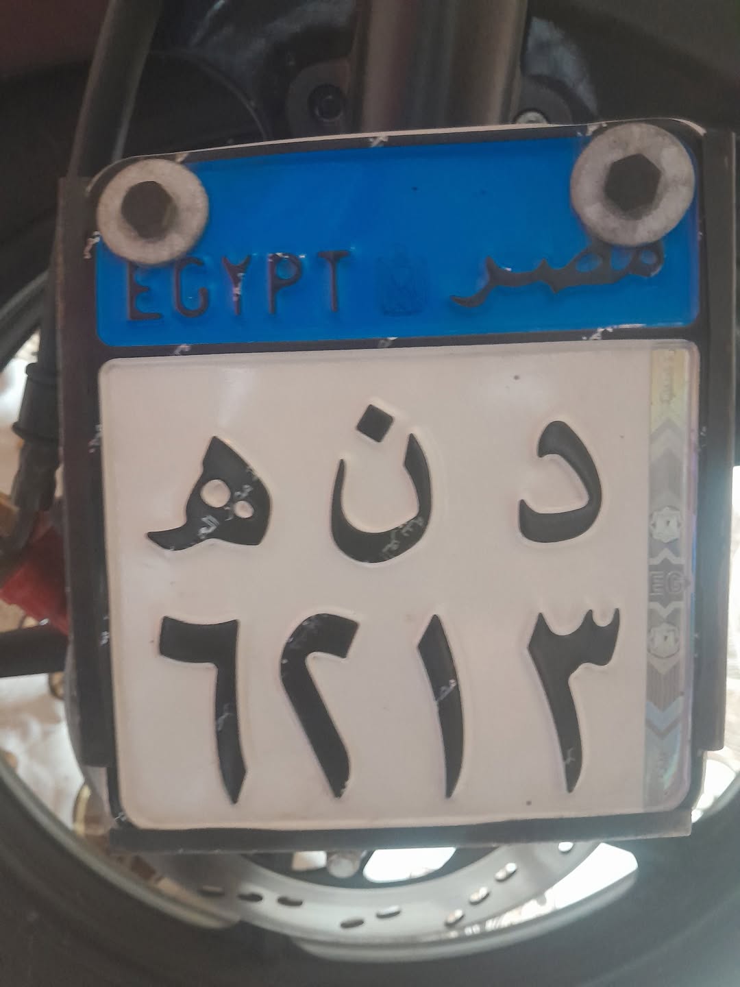 Lost License Plate in Egypt