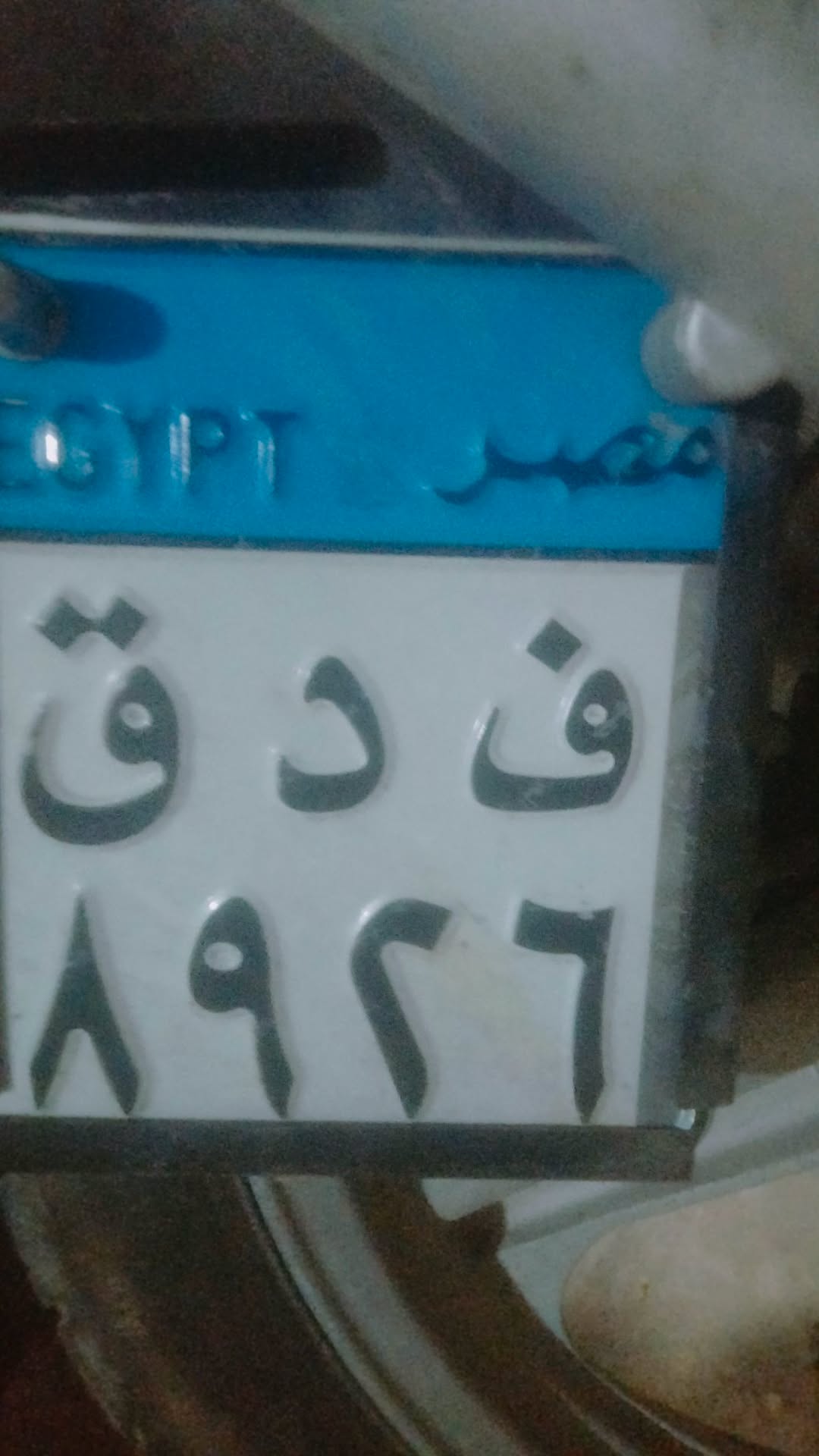 Lost License Plate in Egypt