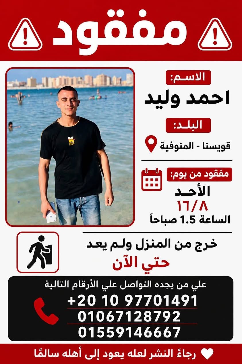 Lost Person in Monufia