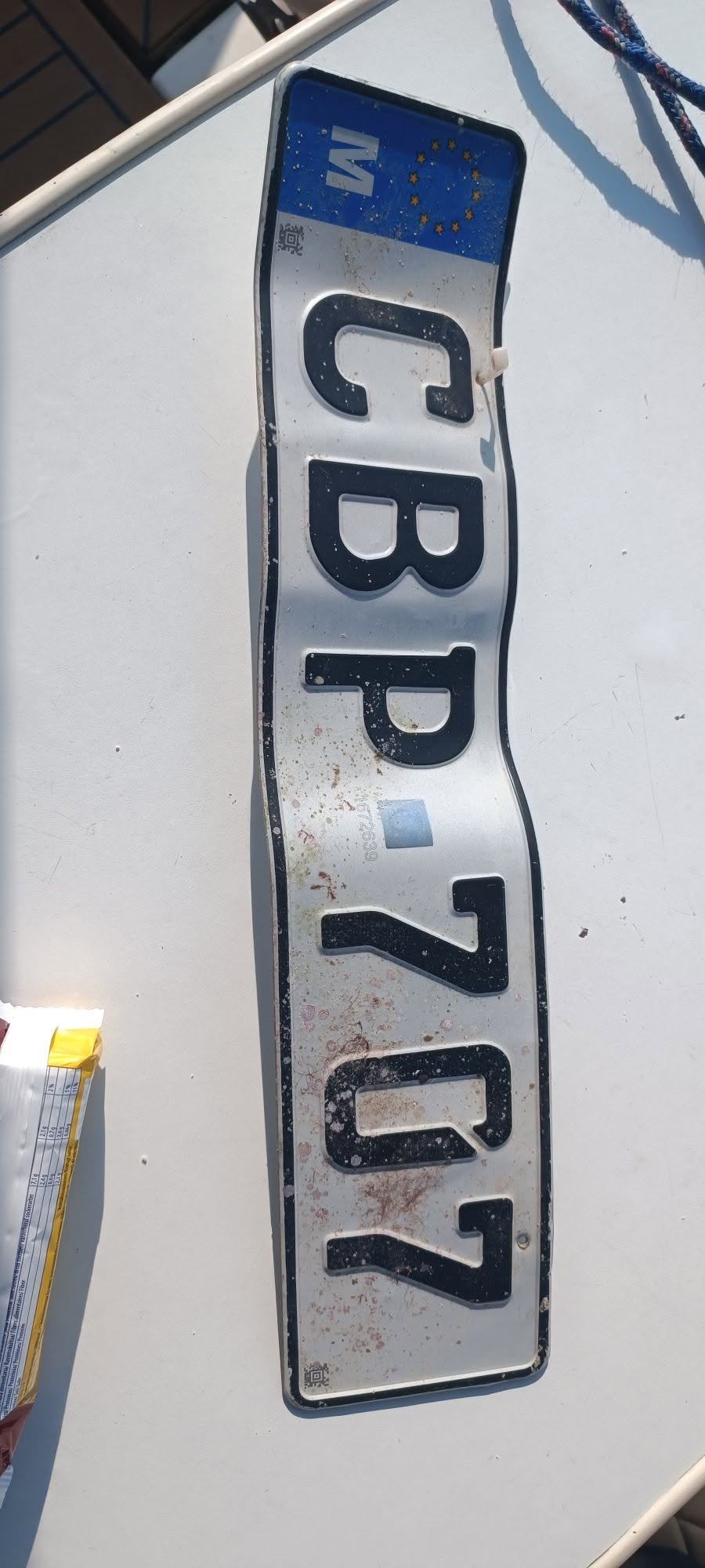 Found license plate