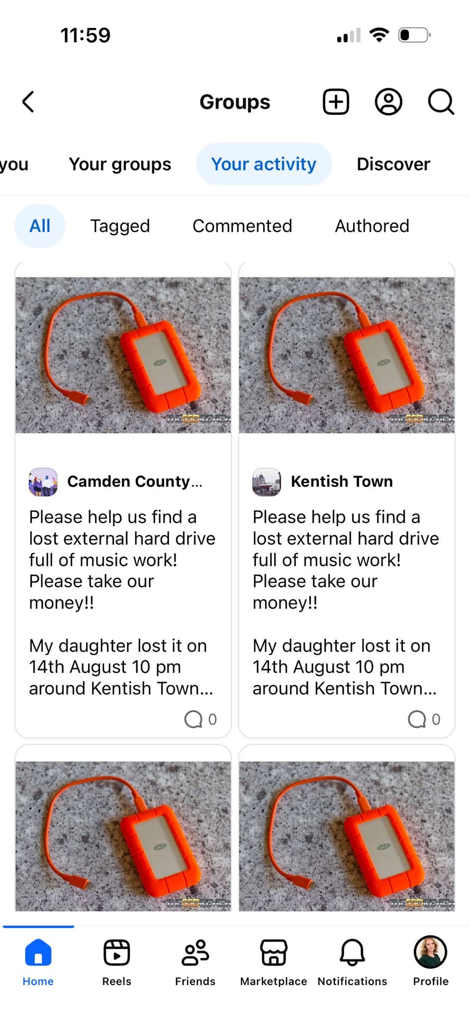 Lost Digital Device in London