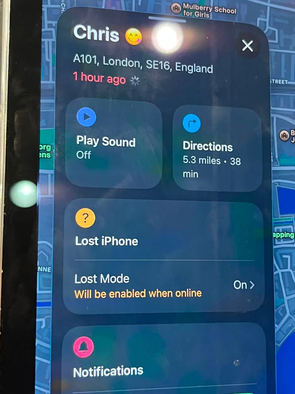 Lost Phone in London