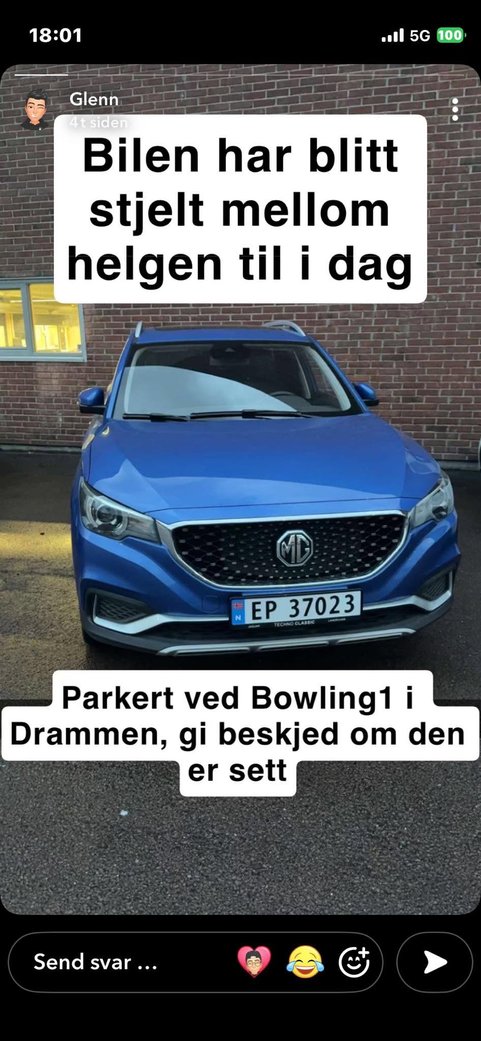 Lost Car in Drammen