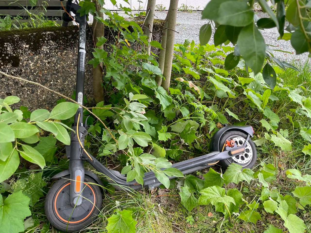 Found electric scooter