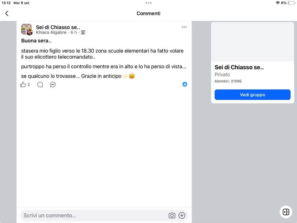 Lost Digital Device in Chiasso